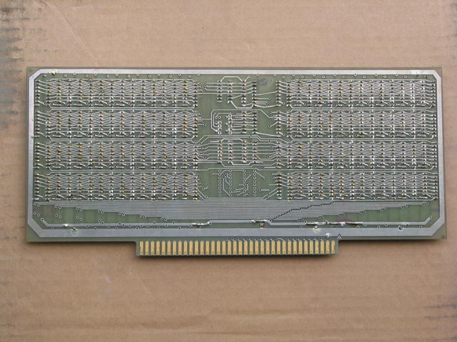 8K static RAM card, solder side